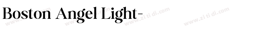 Boston Angel Light字体转换